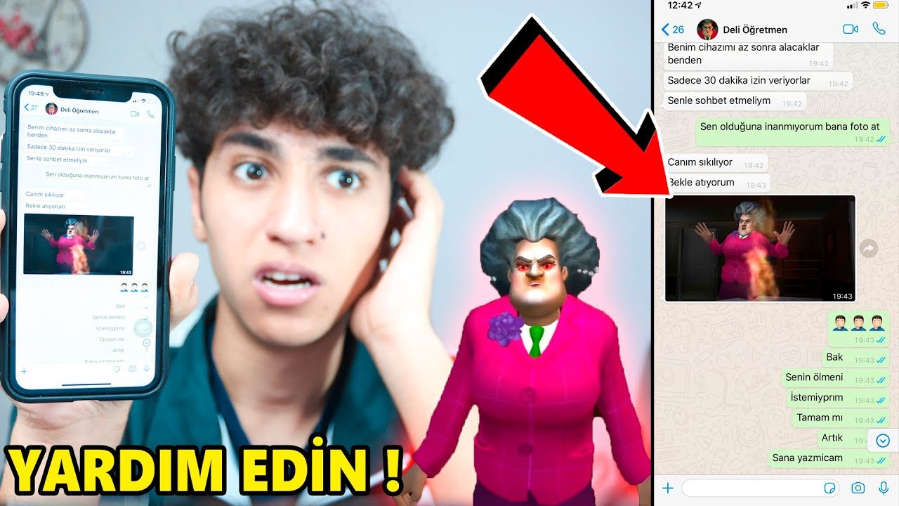 SCARY TEACHER 3D DELİ ÖĞRETMEN BANA FOTOĞRAF ATTI! (nolur yardım edin 😱)