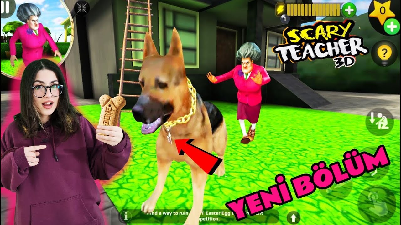 SCARY TEACHER 3D DELİ ÖĞRETMENİN KÖPEĞİNİ UYUTTUK ANAHTARI ALDIK YENİ BÖLÜM EYLÜL LAL