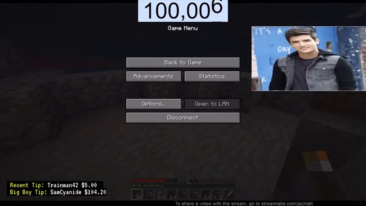 Schlatt face reveals at 100k subscribers