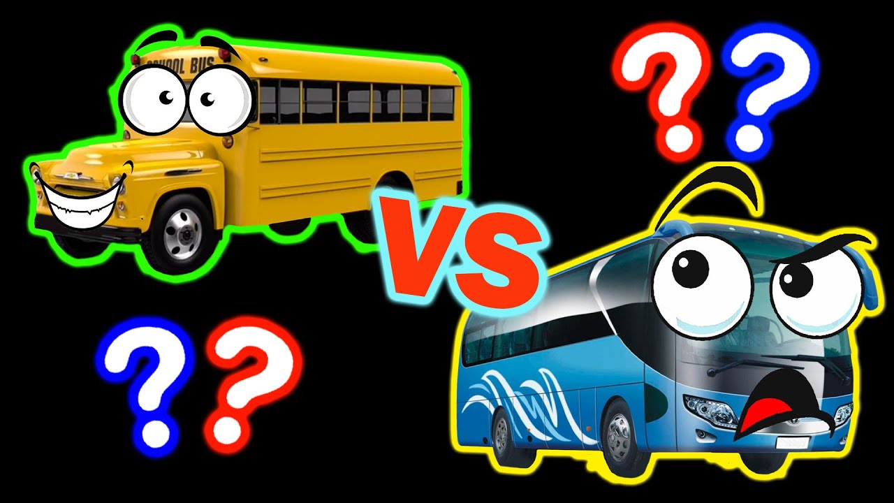 School Bus VS Tourist Bus, Sound Memes, Bus Horn Sound Variations & New Sound Effects