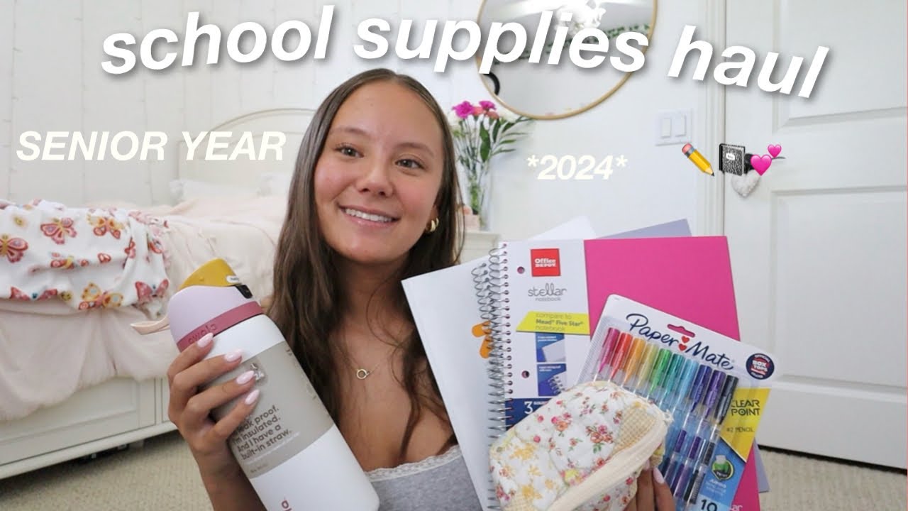 SCHOOL SUPPLIES HAUL *senior in high school* 2024