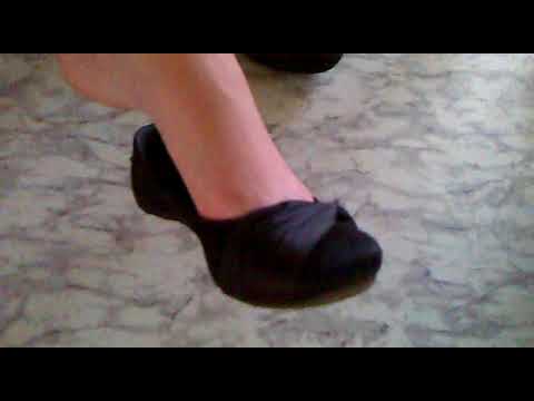 Schoolgirl flats shoeplay under the desk by a beautiful teen girl