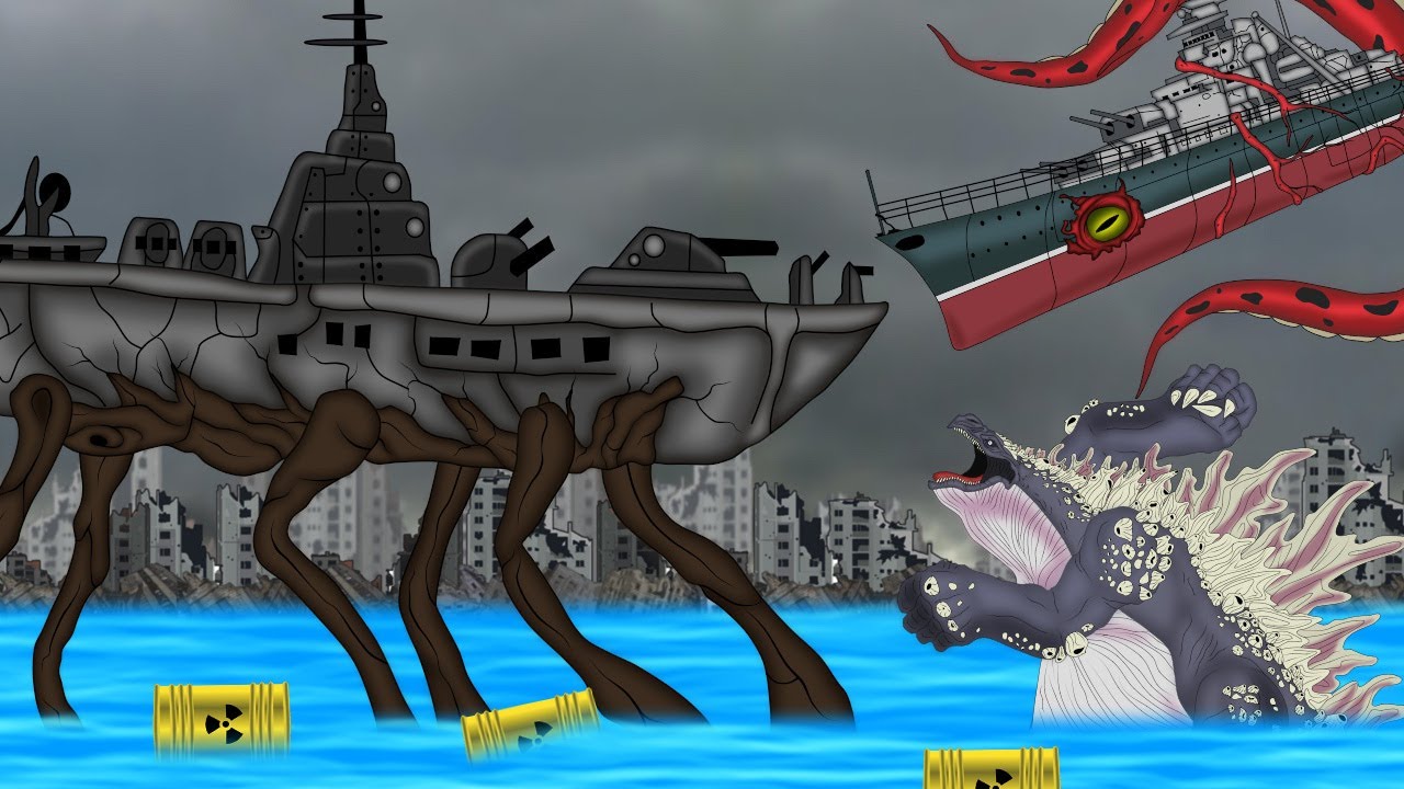SCP-5050 vs SCP-4217 vs WHALE GODZILLA | EPIC BATTLE!! : PiKKY GODZILLA