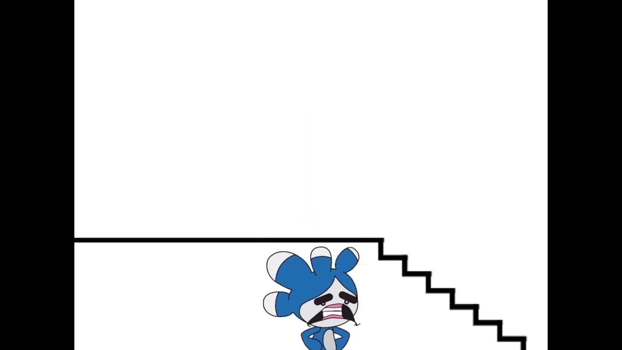 Scratch Cat, Pico, and Tera Falling the stairs (LOUD)