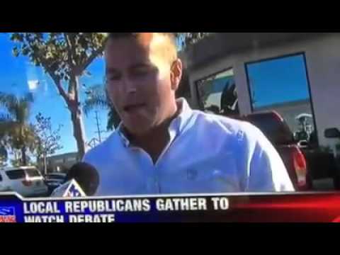 SDYR Treasurer Patrick Walsh gives interview to KUSI with thoughts on second GOP Presidential Debate
