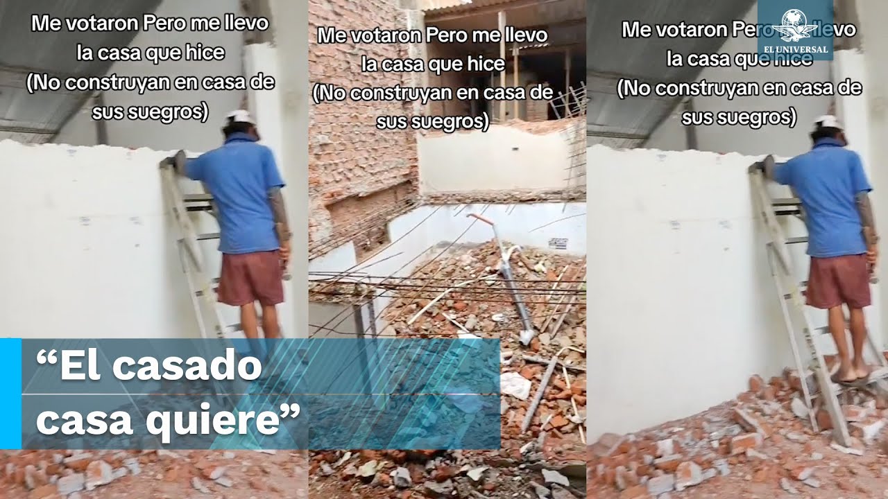 Se divorcia y demuele casa que construyó en terreno de sus exsuegros