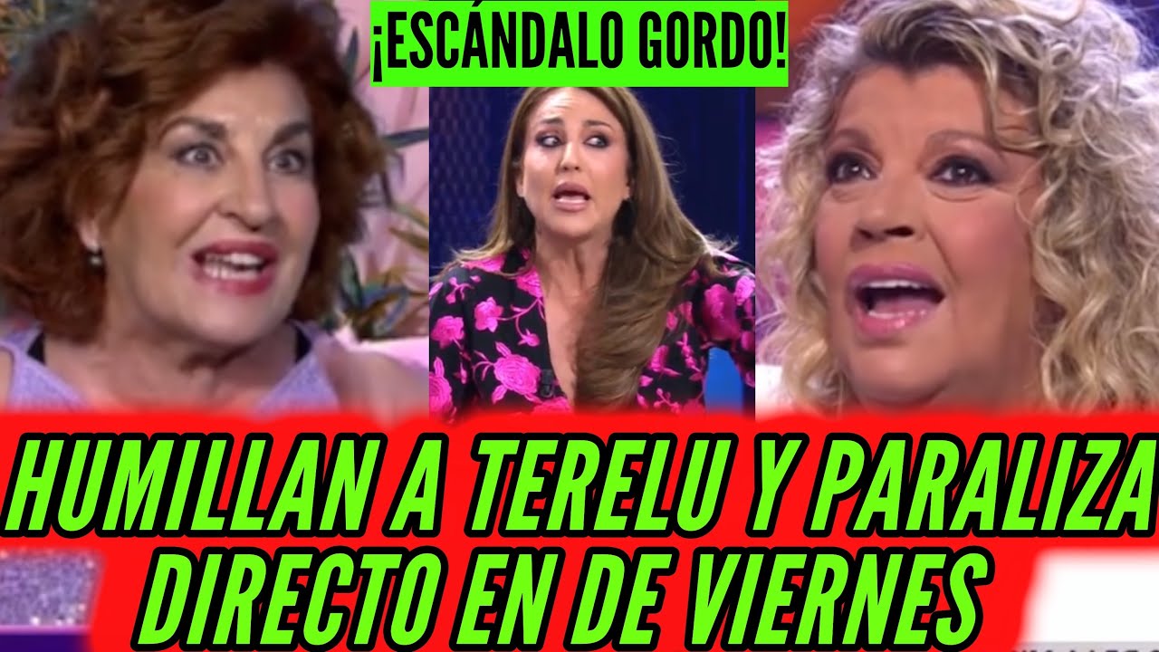 💥SE LÍA EN PLATÓ! DENUNCIAS A TERELU CAMPOS REVIENTAN DE VIERNES DE SANTI ACOSTA CON FRACASO X TCMS