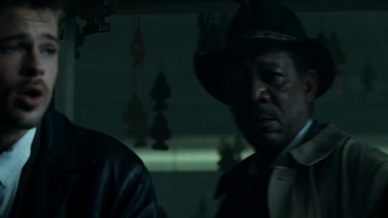 Se7en/Best scene/David Fincher/Morgan Freeman/Brad Pitt/John C. McGinley/Michael Reid MacKay