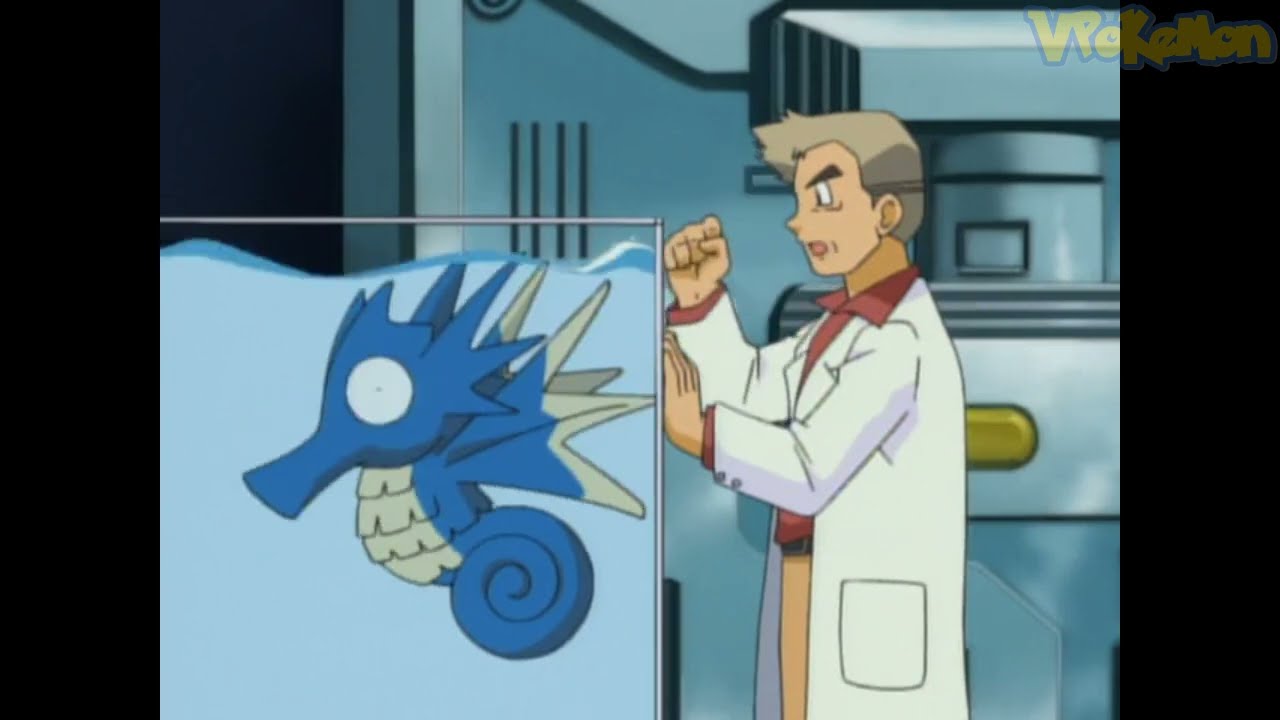 Seadra attacks Professor Oak | Professor Oak Funny Moments