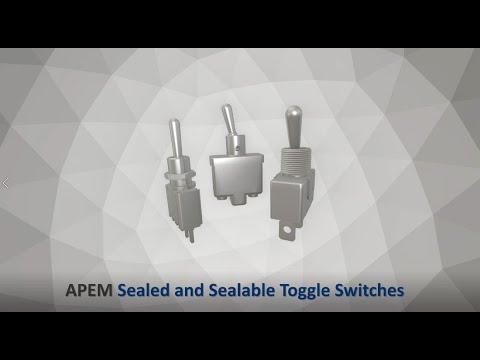Sealed and Sealable Toggle Switches | APEM