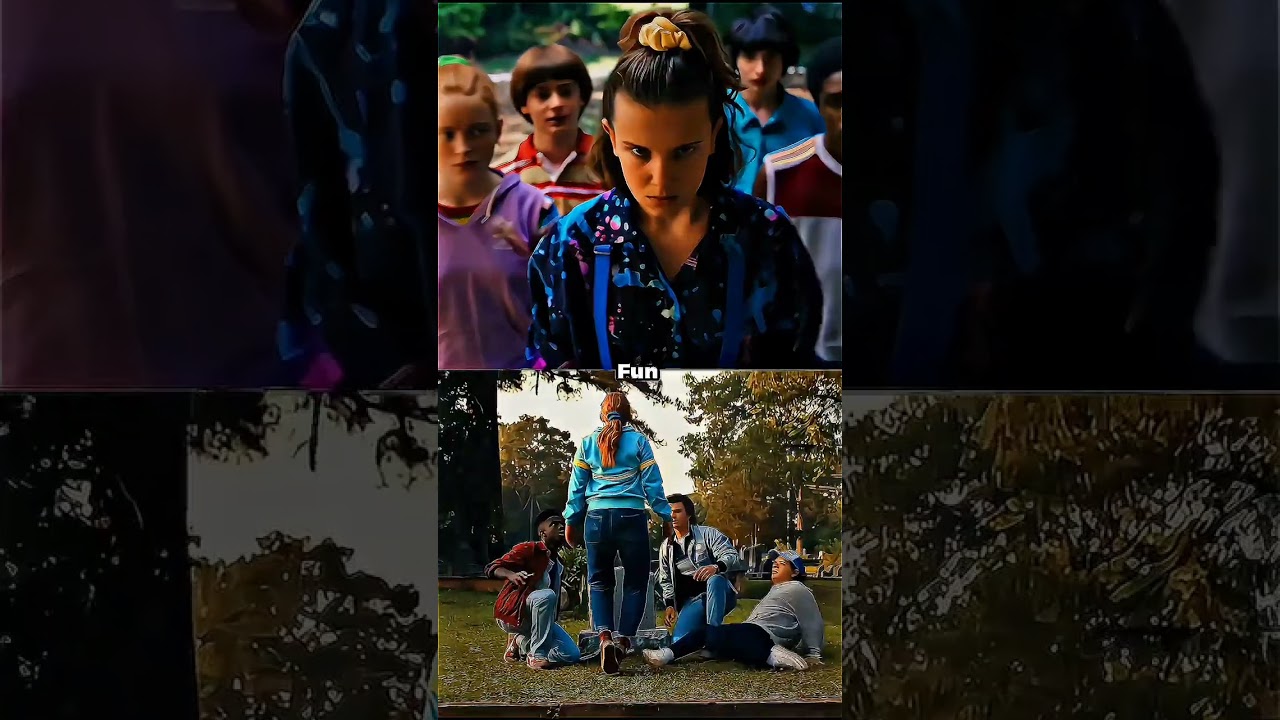 season 3 vs season 4 stranger things #shorts