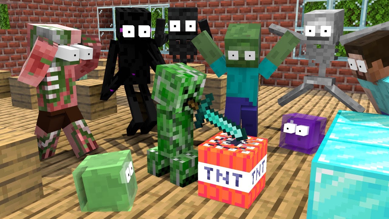 Season 4 All Episode Herobrine School 20 parts (Minecraft Animation)
