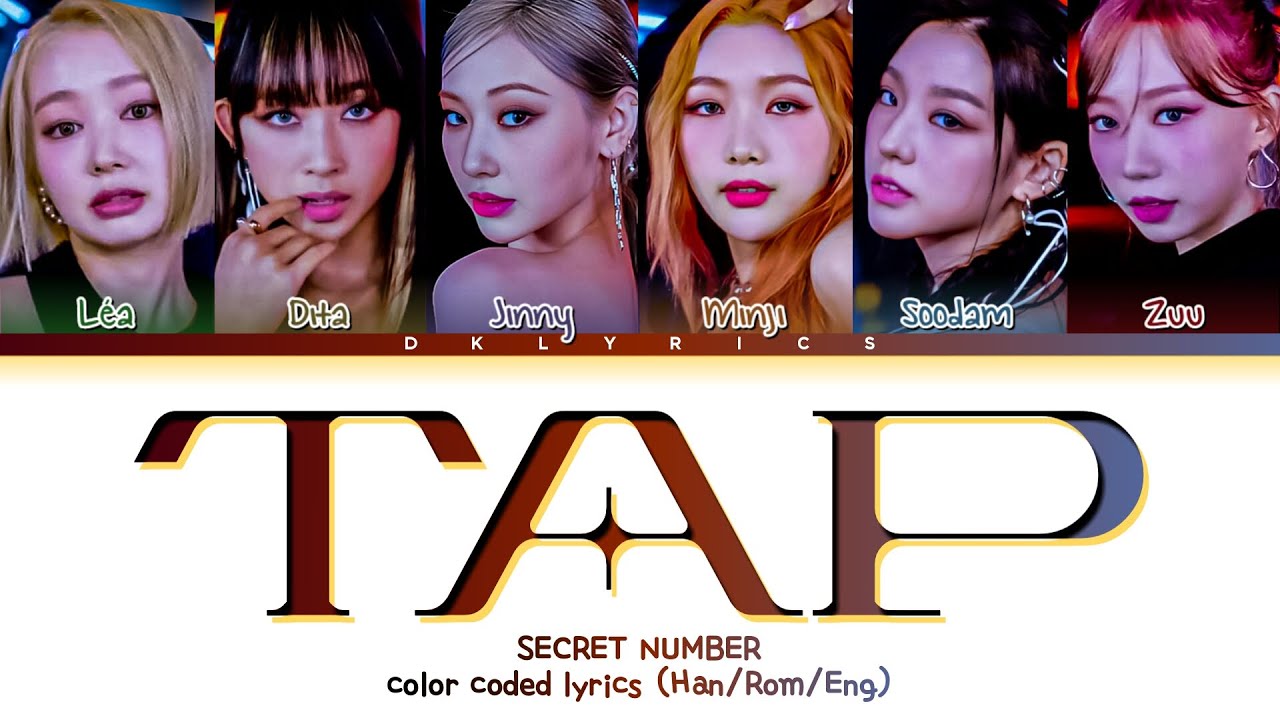 SECRET NUMBER - TAP color coded lyrics