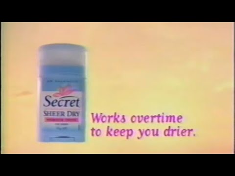 Secret Sheer Dry Antiperspirants and Deodorant Gel Solid TVC 30s - Philippines, 2002