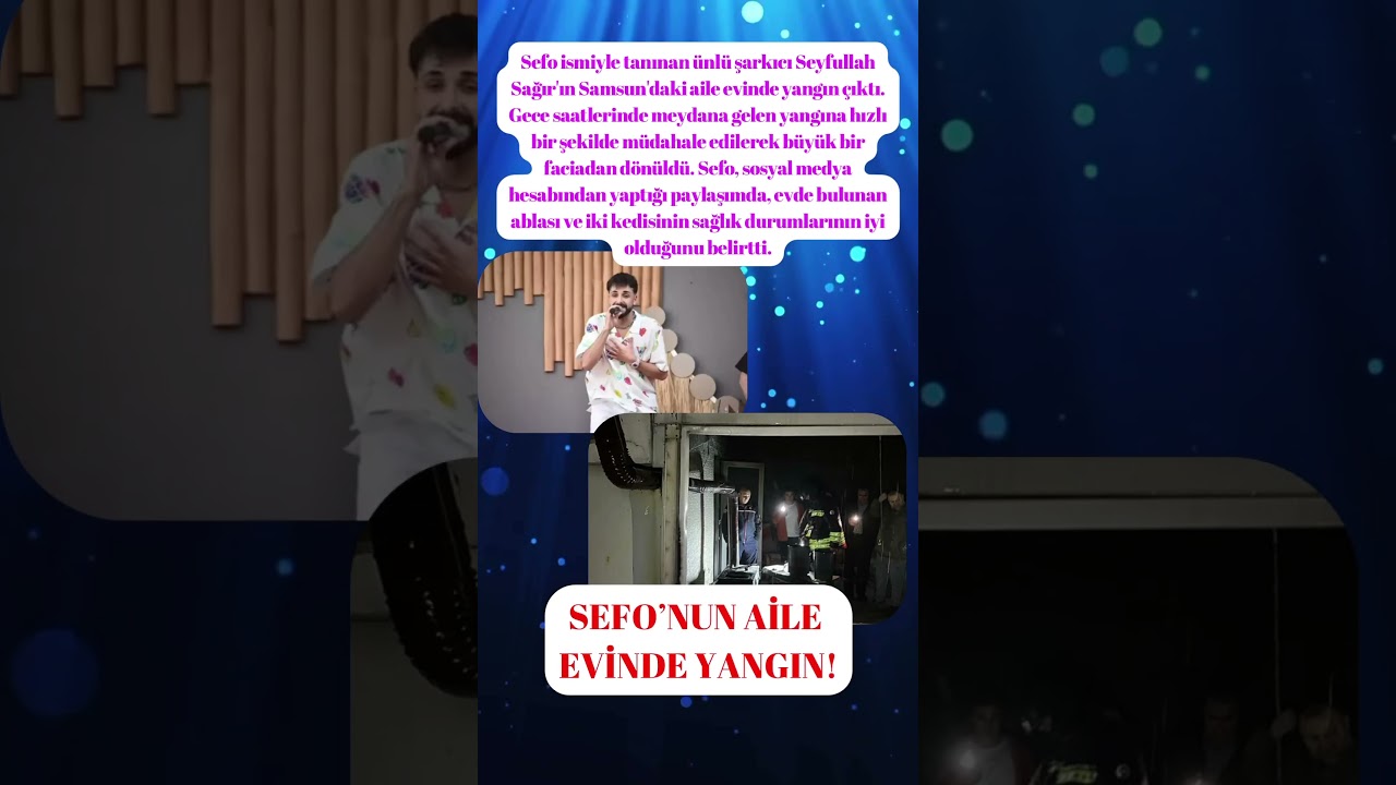 Sefo'nun aile evinde yangın! Resmen küle döndü #sefo #magazin #shorts