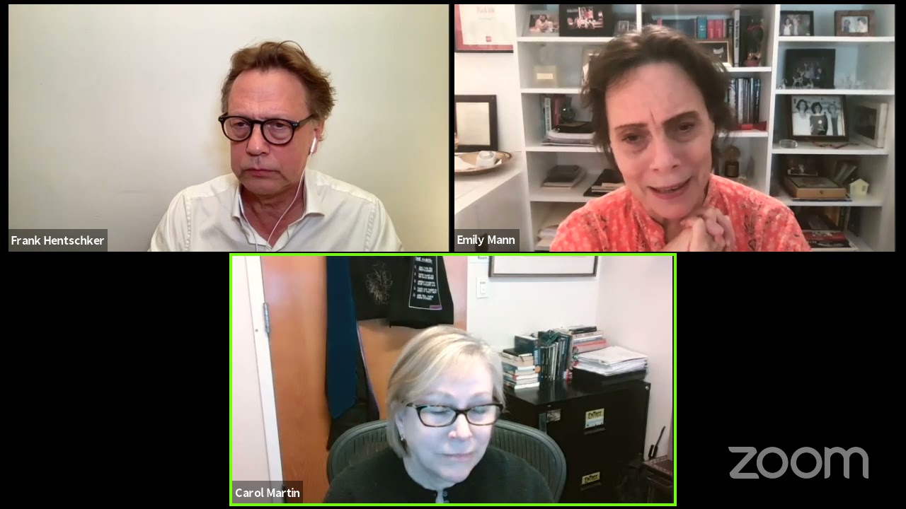 SEGAL TALKS with Emily Mann and Carol Martin on Thursday 3 June 2021