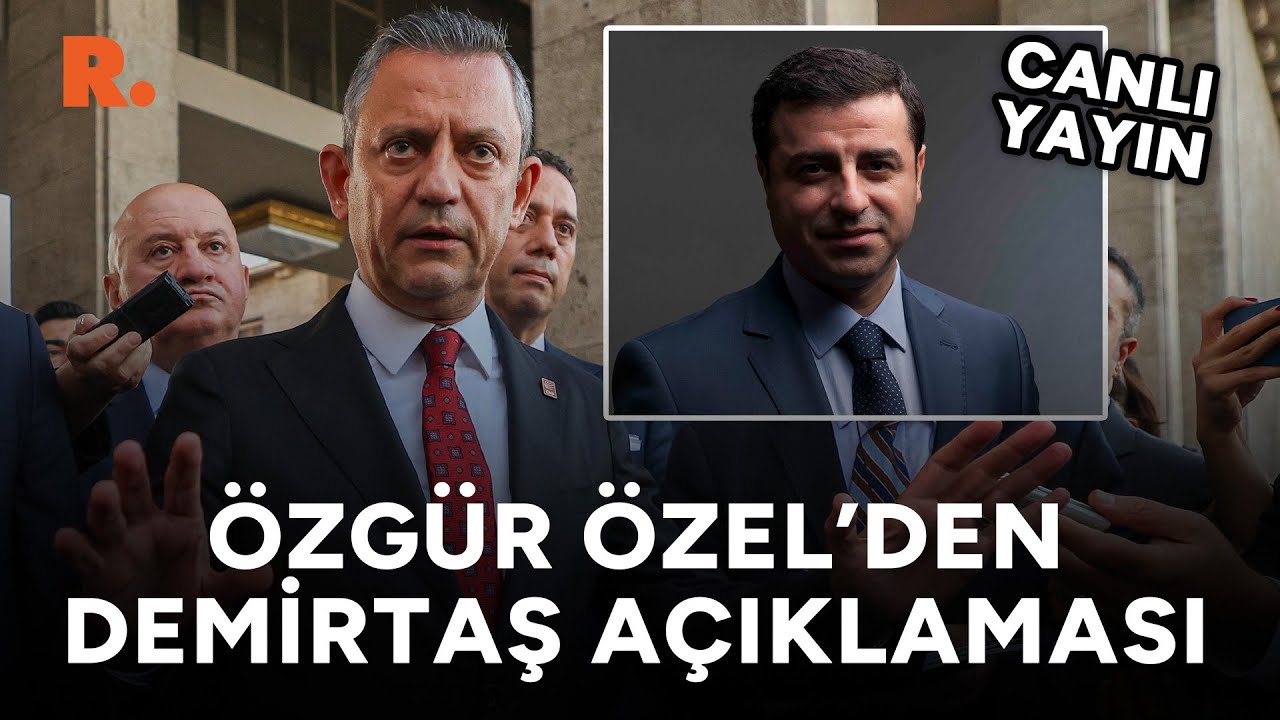 Selahattin Demirtaş'ı ziyaret eden Özgür Özel'den açıklama #CANLI