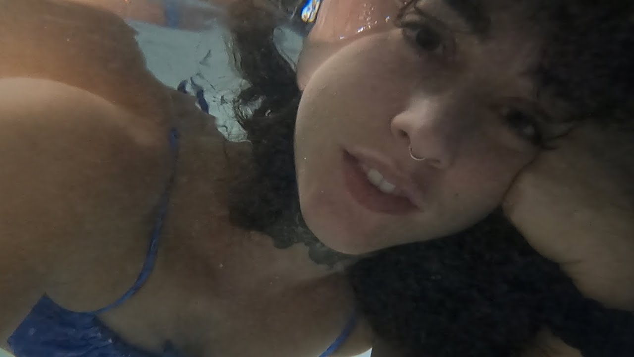 Selfie bathtub breath hold by go pro 9 Blair Explicit