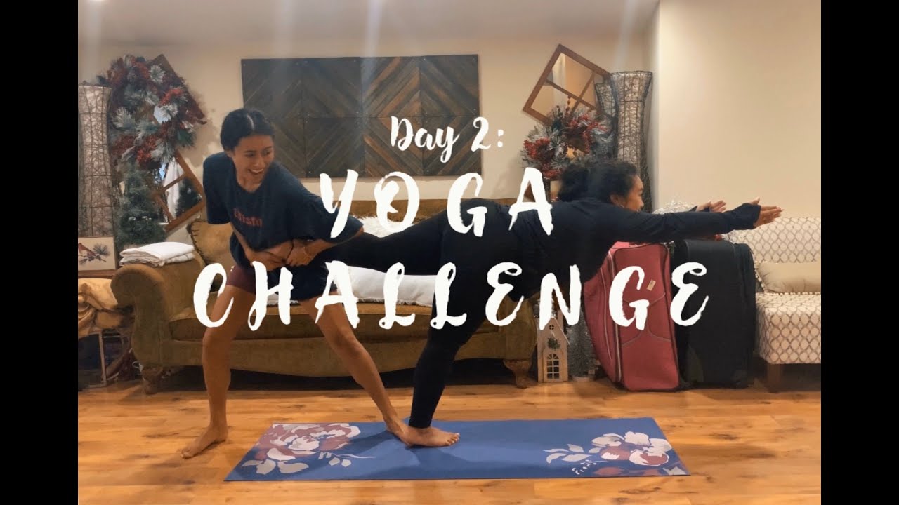 Self-Quarantine Day 2 | YOGA CHALLENGE | Omi & Nia