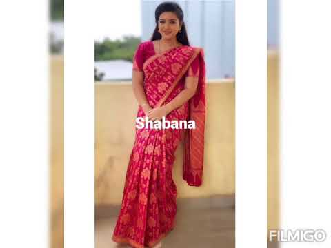 Sembaruthi serial actress Shabana latest images 😍😍😍 Parvathi 🤩🤩🤩