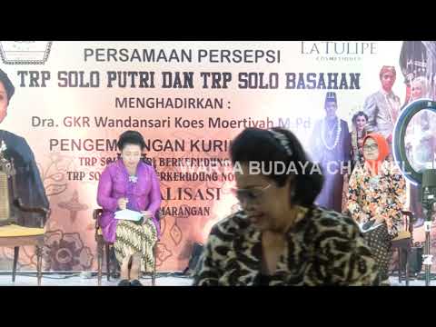 SEMINAR TATA RIAS PENGANTIN SOLO PUTRI BASAHAN & HIJAB, BERSAMA GKR. WANDANSARI (Gusti Mung) #4