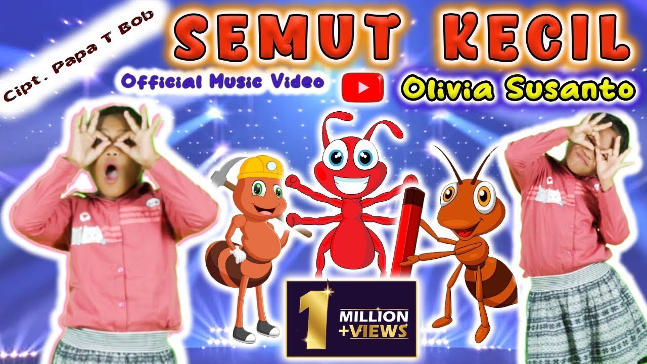 Semut Kecil Lucu Sekali (Official Music Video) artis Olivia Susanto #laguanak #oliviasusanto #semut