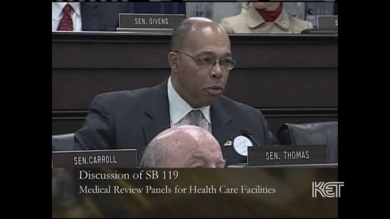 Sen. Reggie Thomas on Medical Review Panel Bill