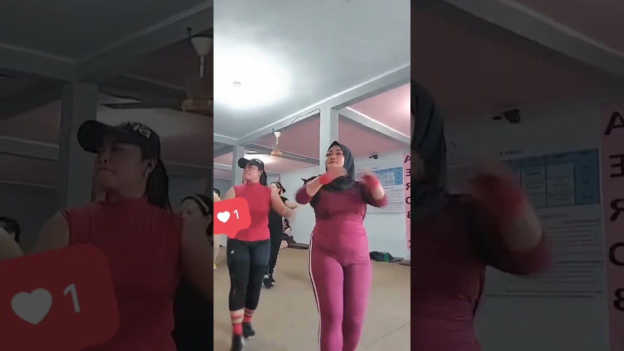 Senam Sehaat Bareng Momih zahwa yang aduhai montok