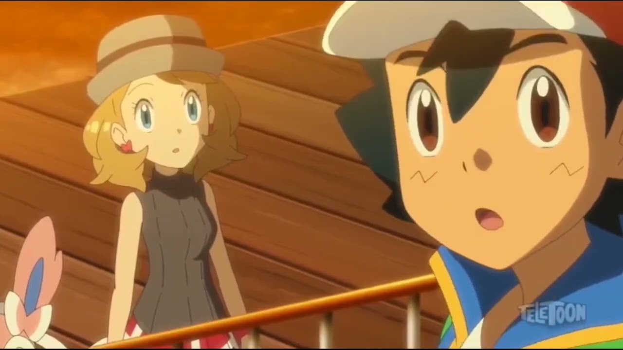 Serena's reunion with Ash in Pokemon Journeys English Dub HD