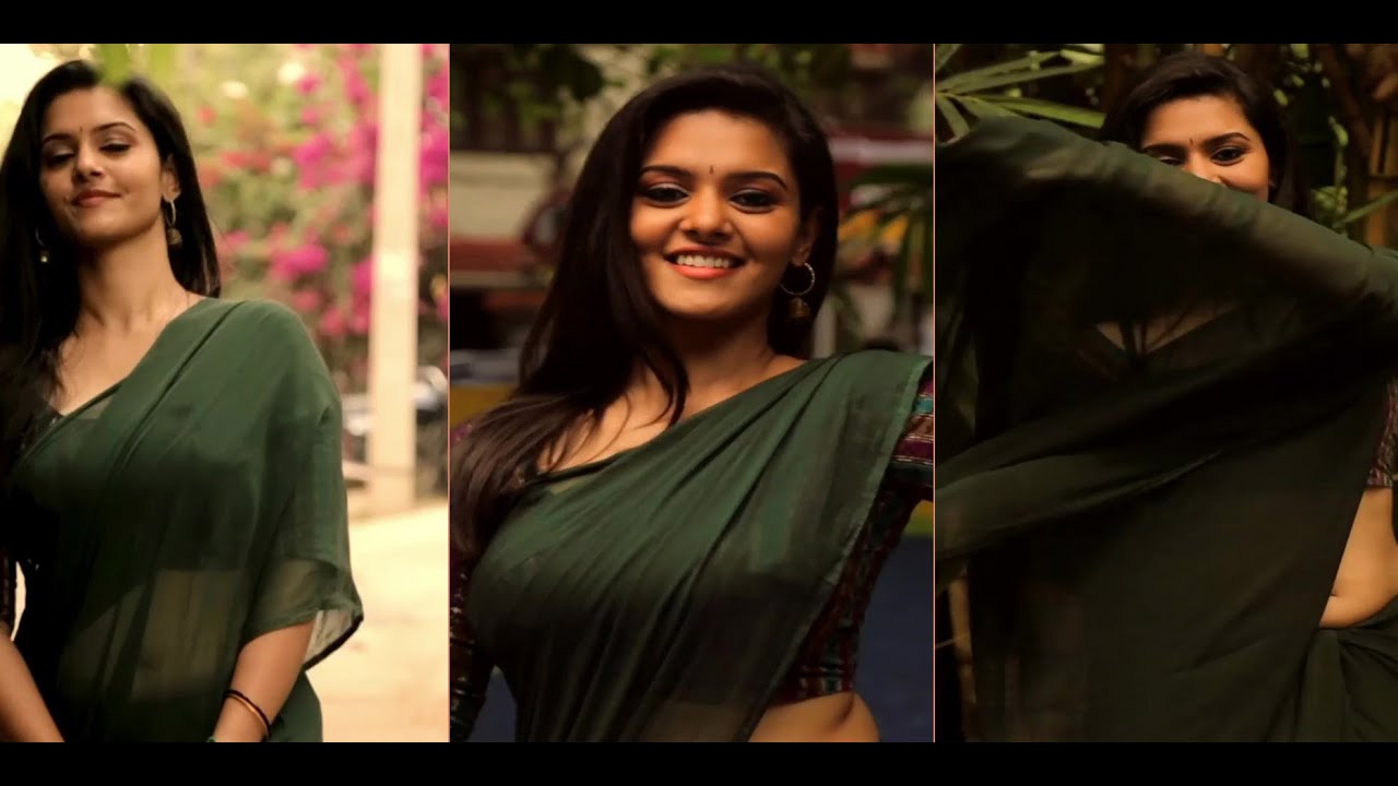 Serial actress and model Swathi hot saree photo shoot