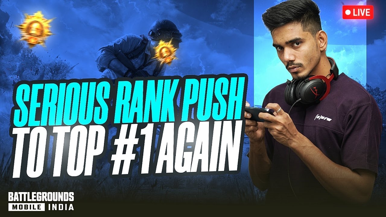 SERIOUS RANK PUSH TO #1 | CONQUEROR RANK PUSH | DAY 27 | BGMI LIVE | UZU GAMER