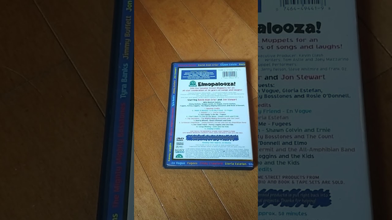Sesame Street elmopalooza 1998 dvd review