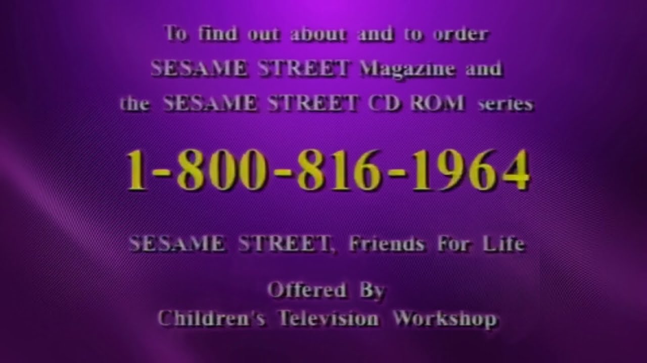 Sesame Street: Friends for Life Promo (1999)