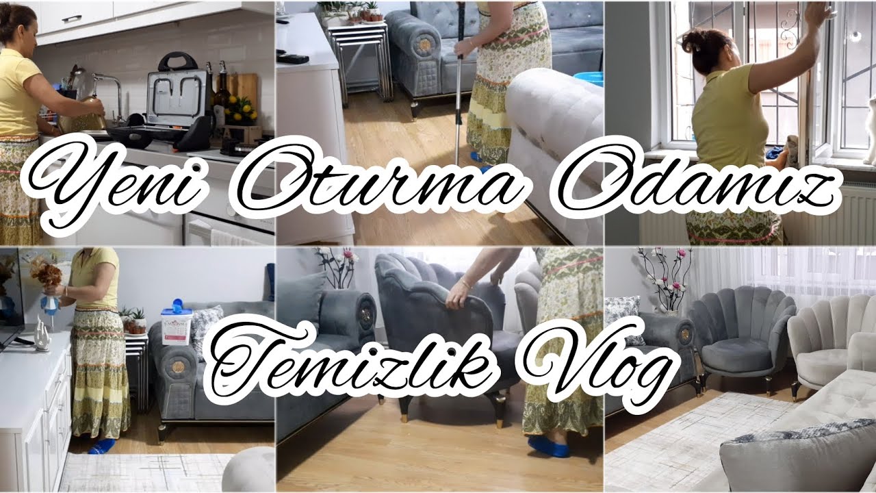 Sessiz Vlog✨ Yeni Oturma Odası/Gün Boyu Temizlik/Detaylı Temizlik Motivasyonu/Temizlik Düzen Vlog