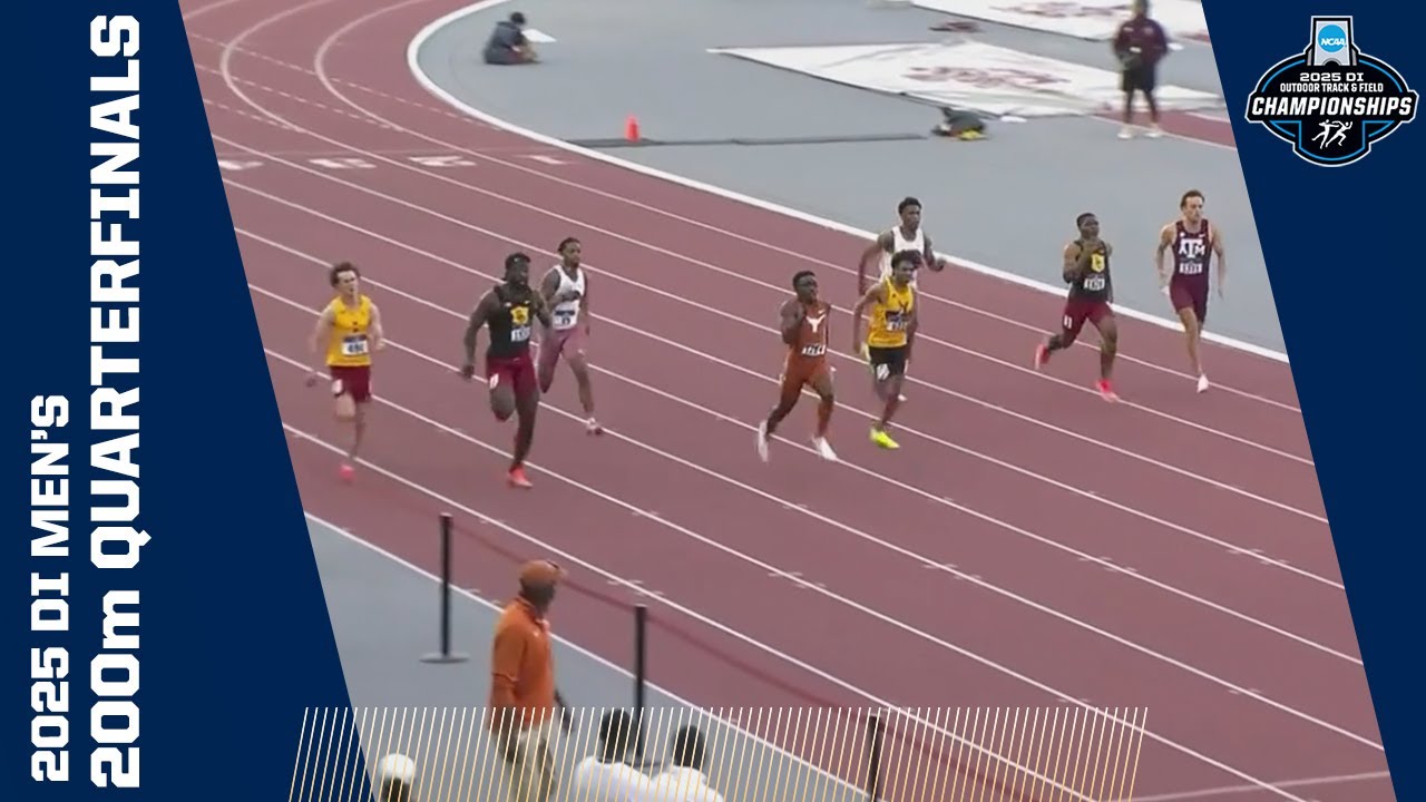 Seven run sub-20 in men's 200m quarterfinals at 2025 NCAA outdoor track and field championships