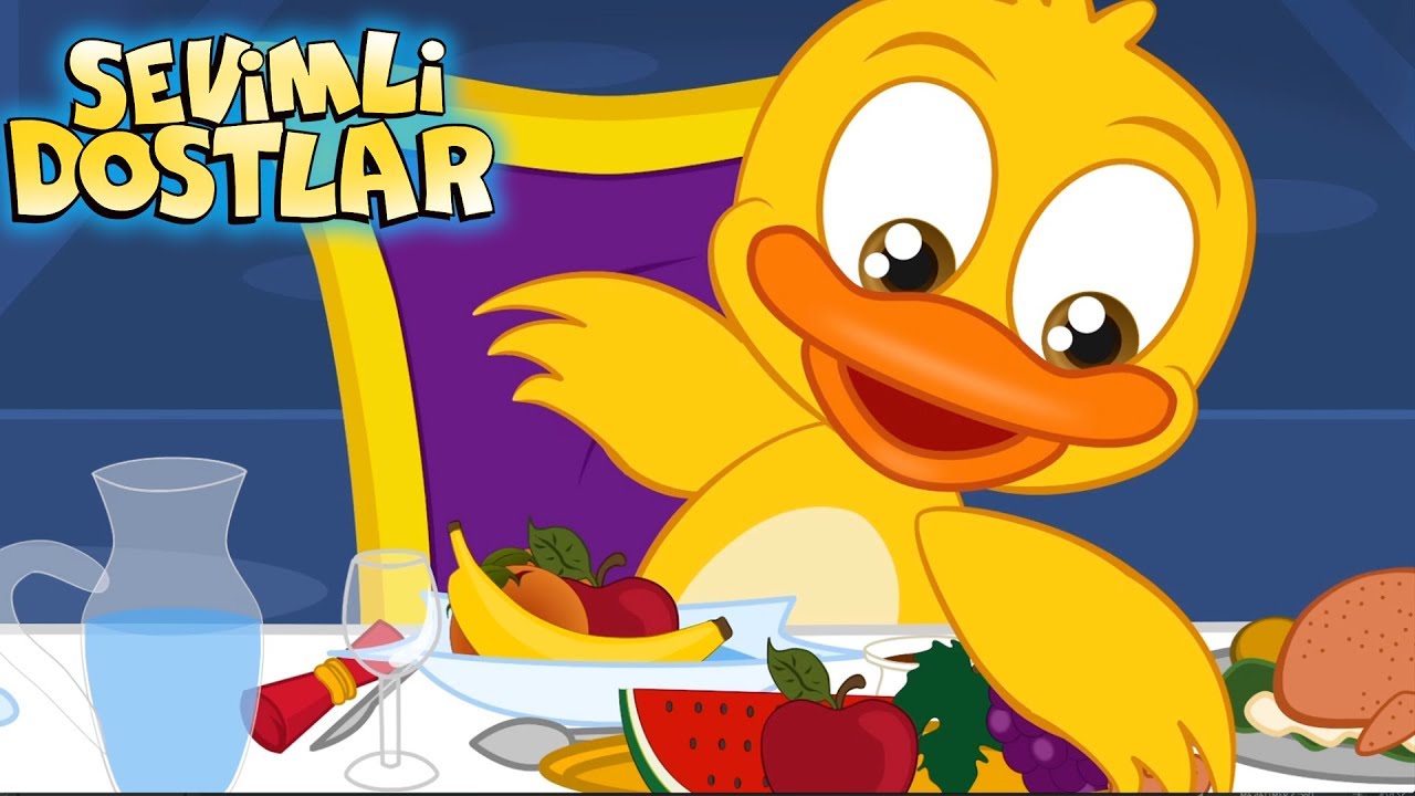 Sevimli Dostlar Yemek Masasında çocuk şarkısı çizgi film bebek şarkıları dinle 2017