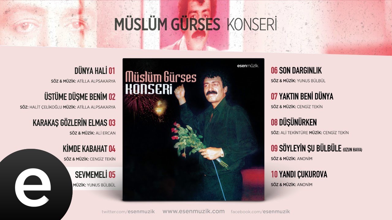Sevmemeli (Müslüm Gürses) Official Audio #sevmemeli #müslümgürses - Esen Müzik
