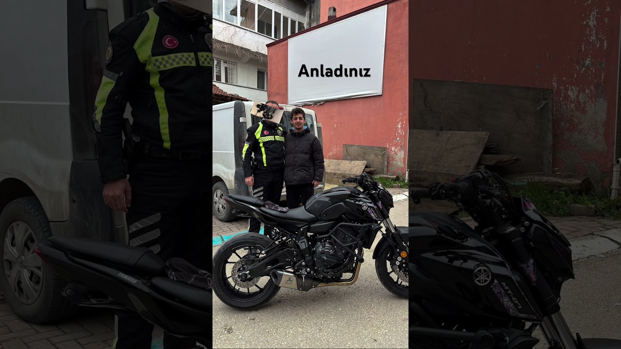 Sevmeseler bari yaaaa  #police #wheelie #mt07