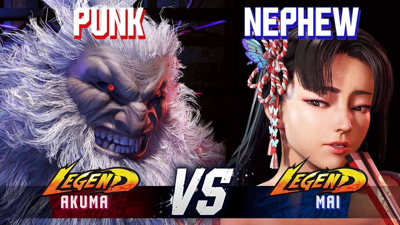 SF6 ▰ PUNK (Akuma) vs NEPHEW (Mai) ▰ High Level Gameplay