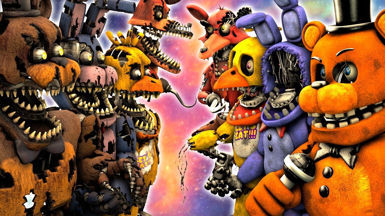 [SFM FNaF] Nightmare VR vs Withered