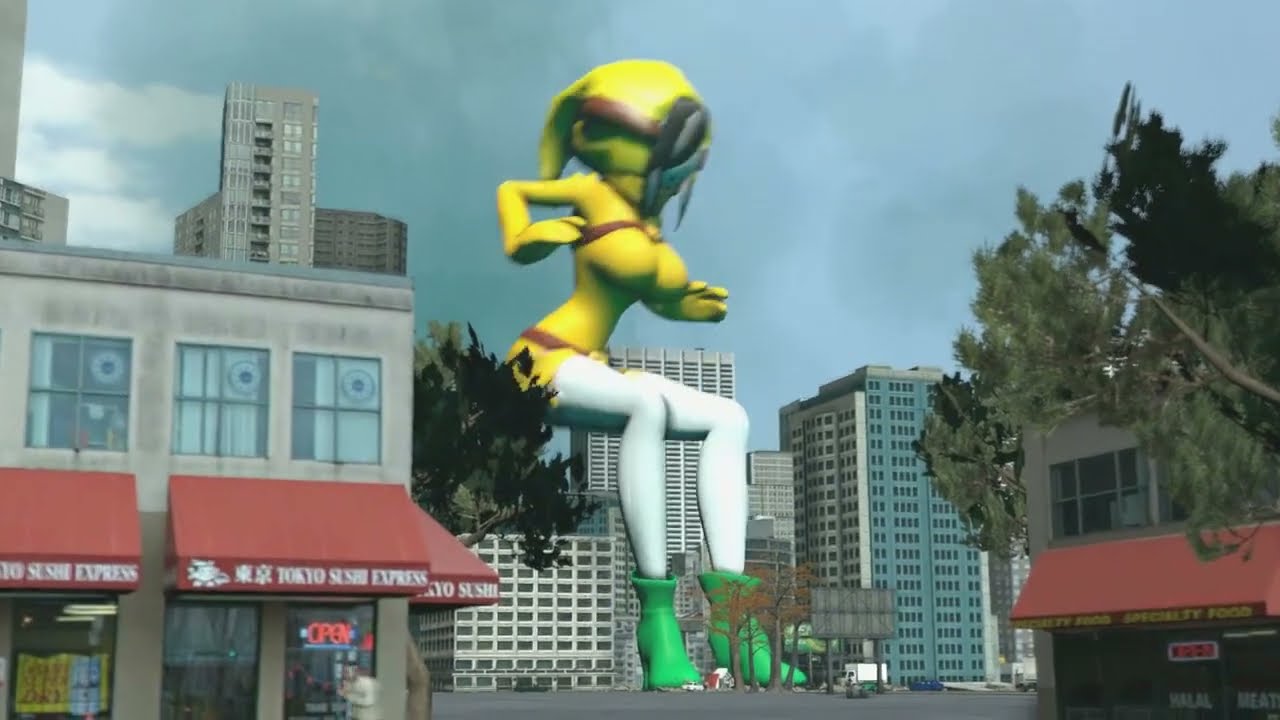 (SFM) Giantess Shy Gal - Shy Yellow