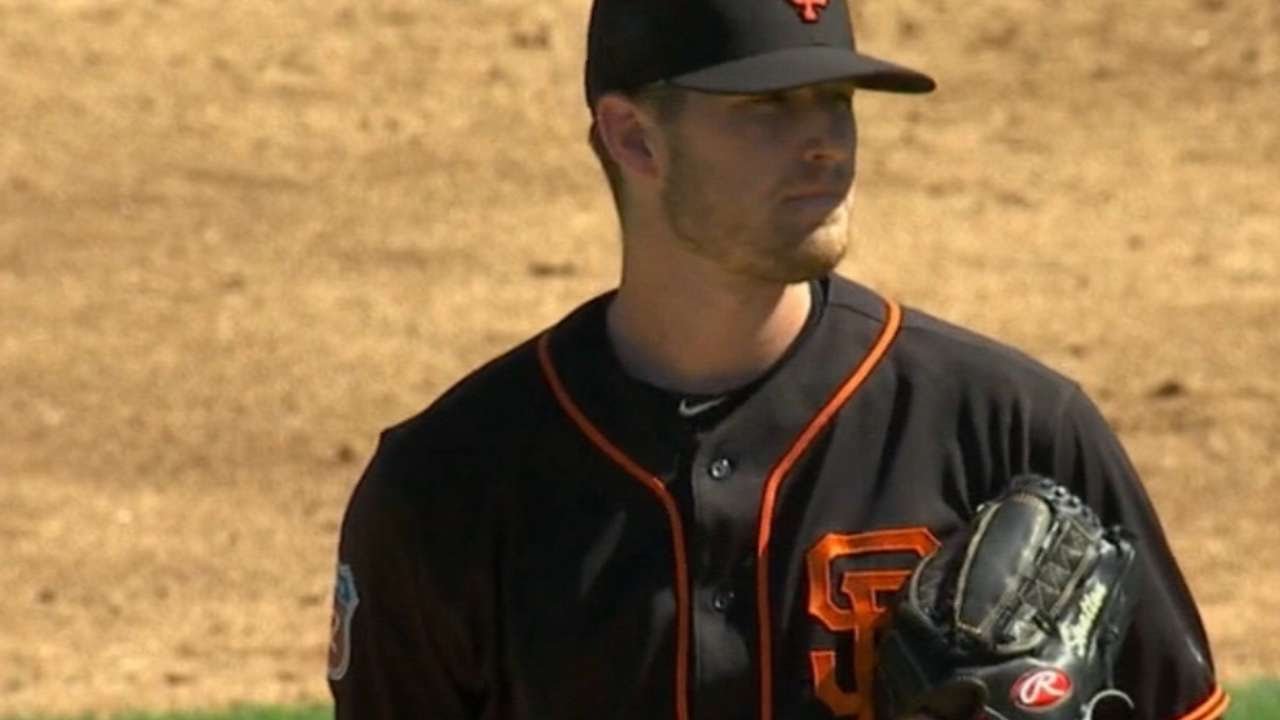 SF@MIL: Stratton tosses three no-hit innings vs. Crew