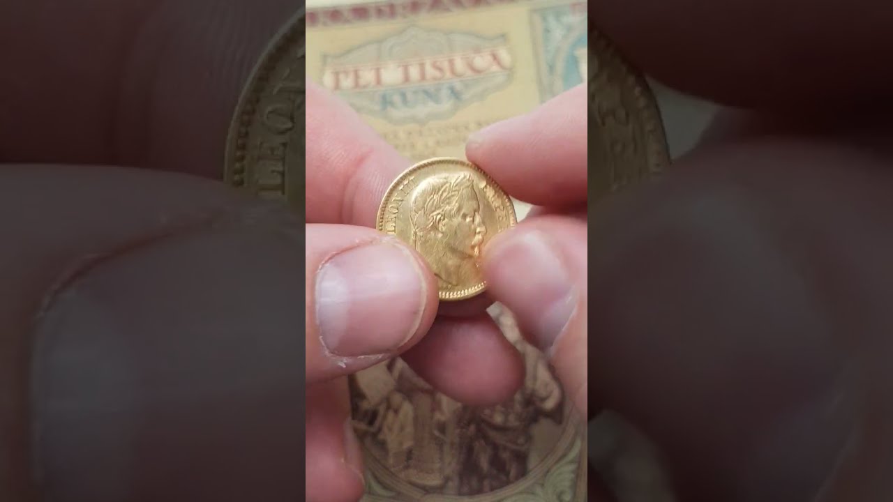 [SH] Francuska, 20 franaka 1865. Napoleon III. #numizmatika #Francuska #zlatnik #20francs #Napoleon