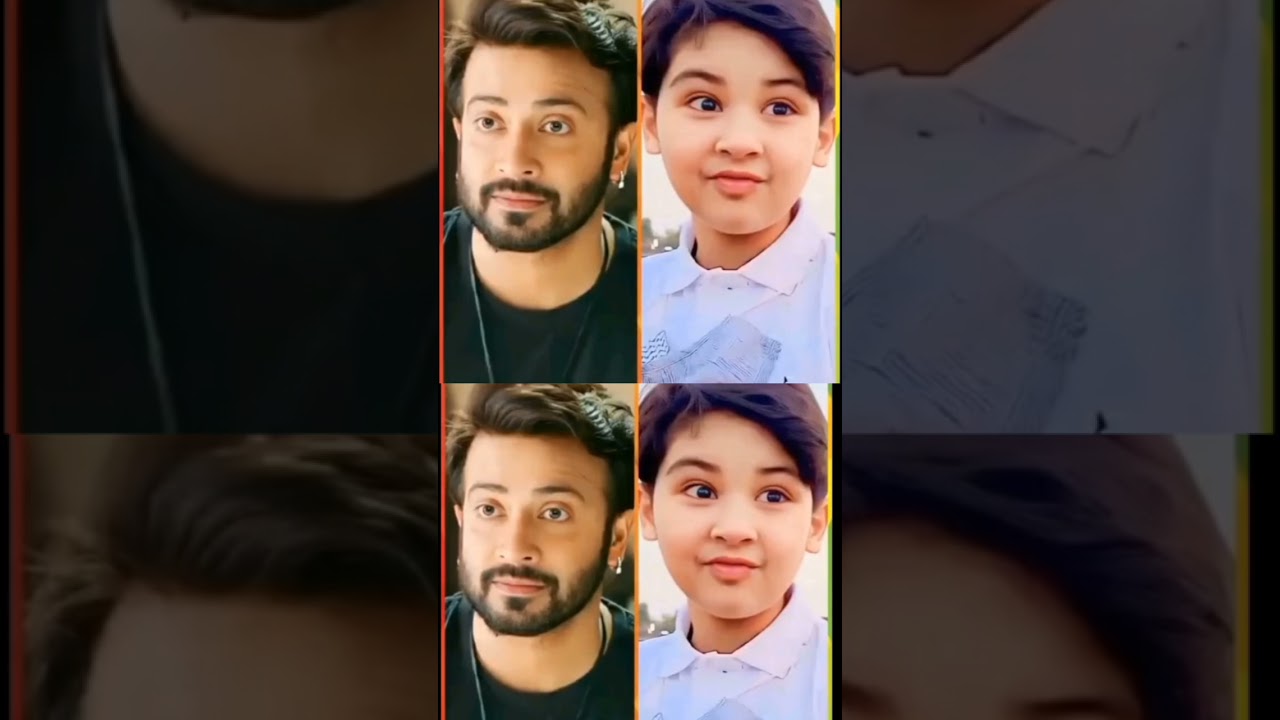 Shakib Khan and son Abraham Khan joy