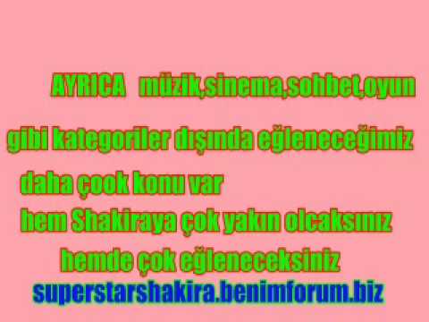 Shakira Türkiye FaN açıldı