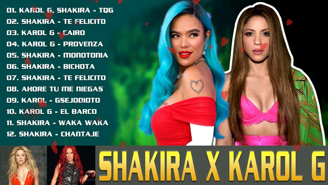 Shakira X K a r o l G Lo Mejor Canciones 2023 ~ Lo Mas Nuevo 2023 ~ Musica de Moda ~ Fiesta Latina M