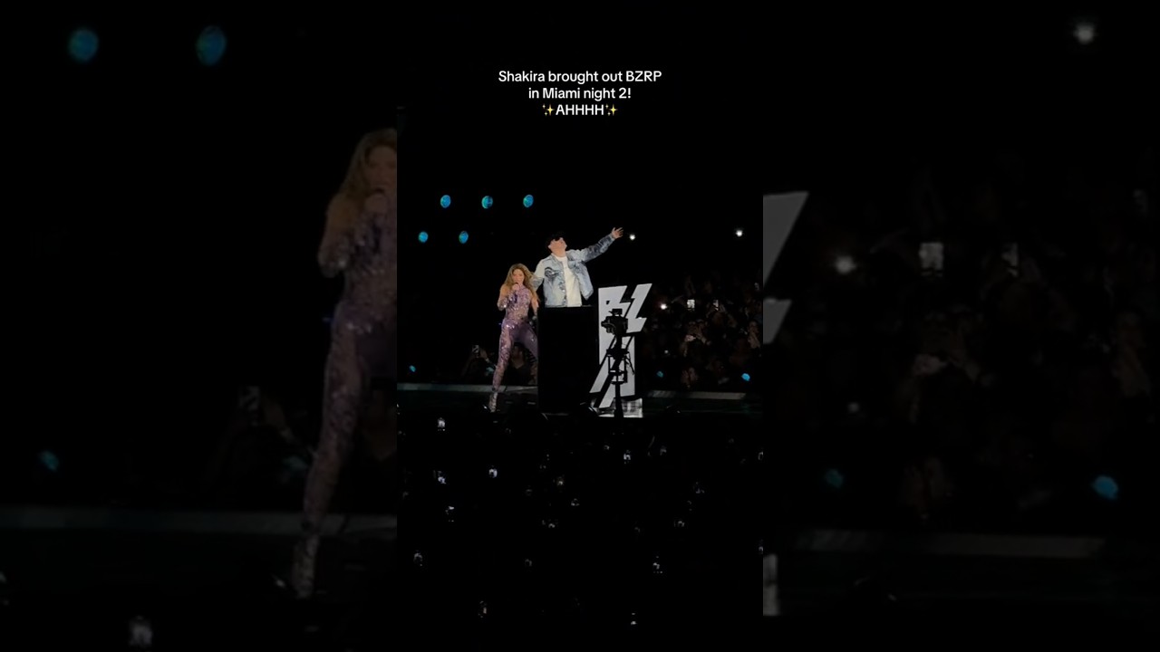 Shakira y Bizarrap en Miami🤩 #shakira #viralvideo #video #music #trending #shorts #short #trend