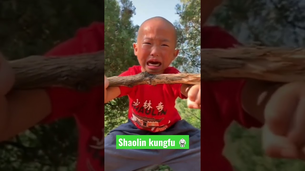 Shaolin Kungfu 🥋 training 💪 #littlemonk