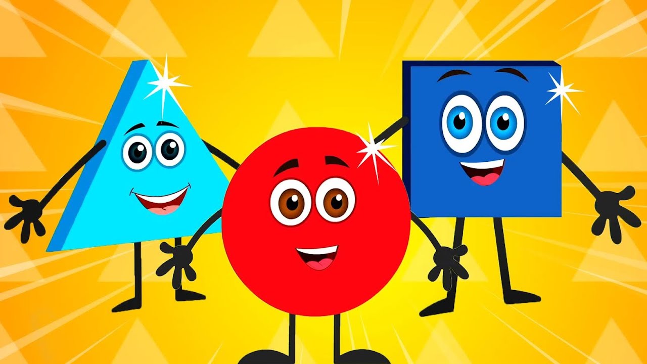 Shapes Song, Learn Shapes with Little Red Car + More Kids Rhymes