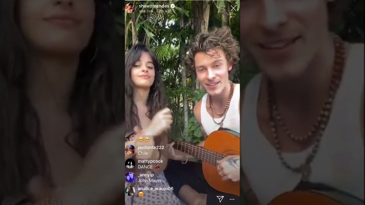 Shawn Mendes & Camila Cabello singing 